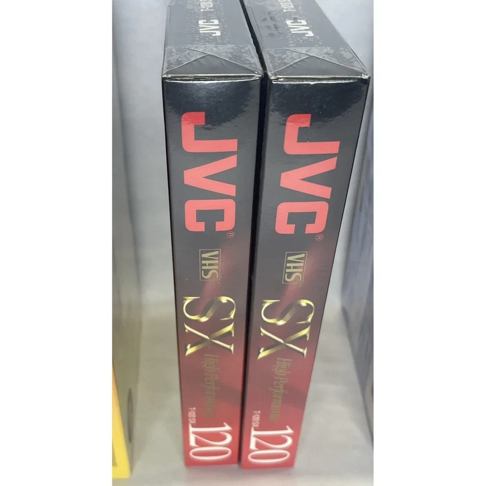 LOT of 9 Premium Grade T-120‎ 6 Hour VHS Tapes- 3 Sony, 2 JVC 4 TDK NEW